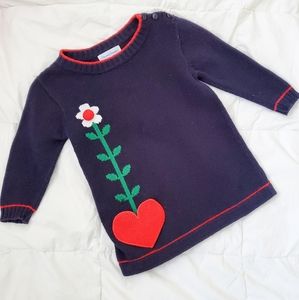 Vintage 90s Florence Eiseman girl's flower sweater